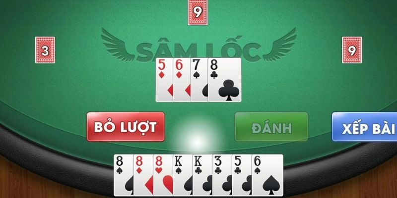Sâm Lốc online với giao diện sinh động, thao tác dễ dàng